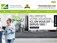 Tablet Screenshot of financementautolaval.com